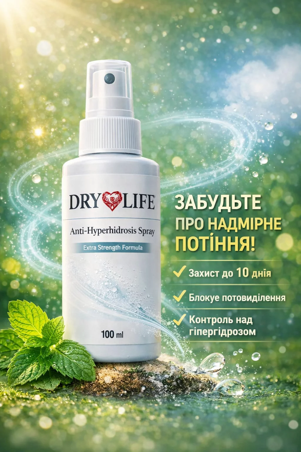 Антигідроз спрей 100 мл